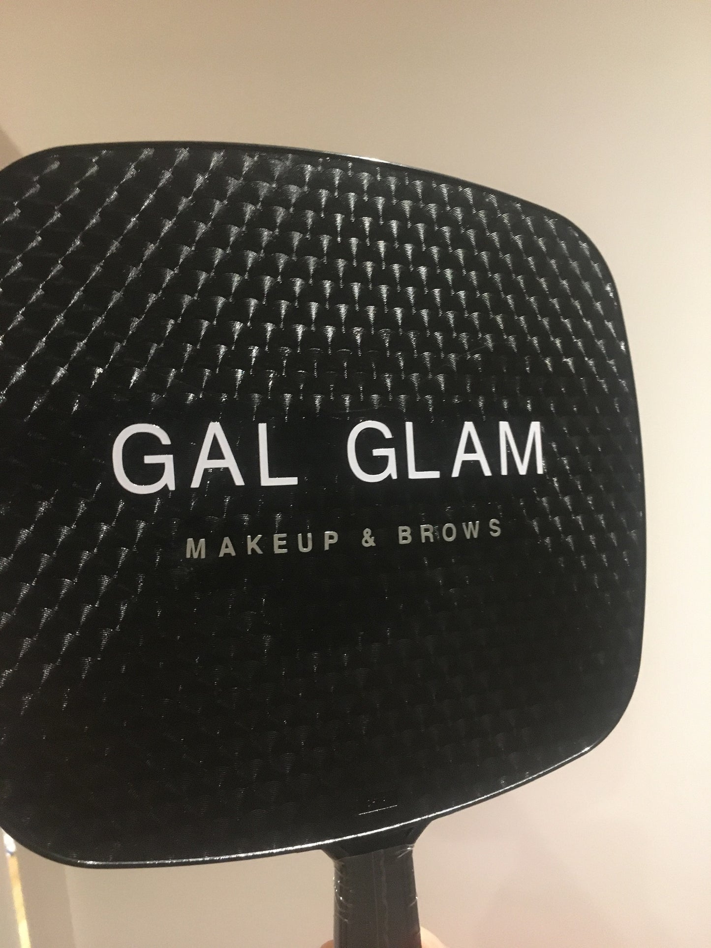 Large Handheld Mirror with Logo